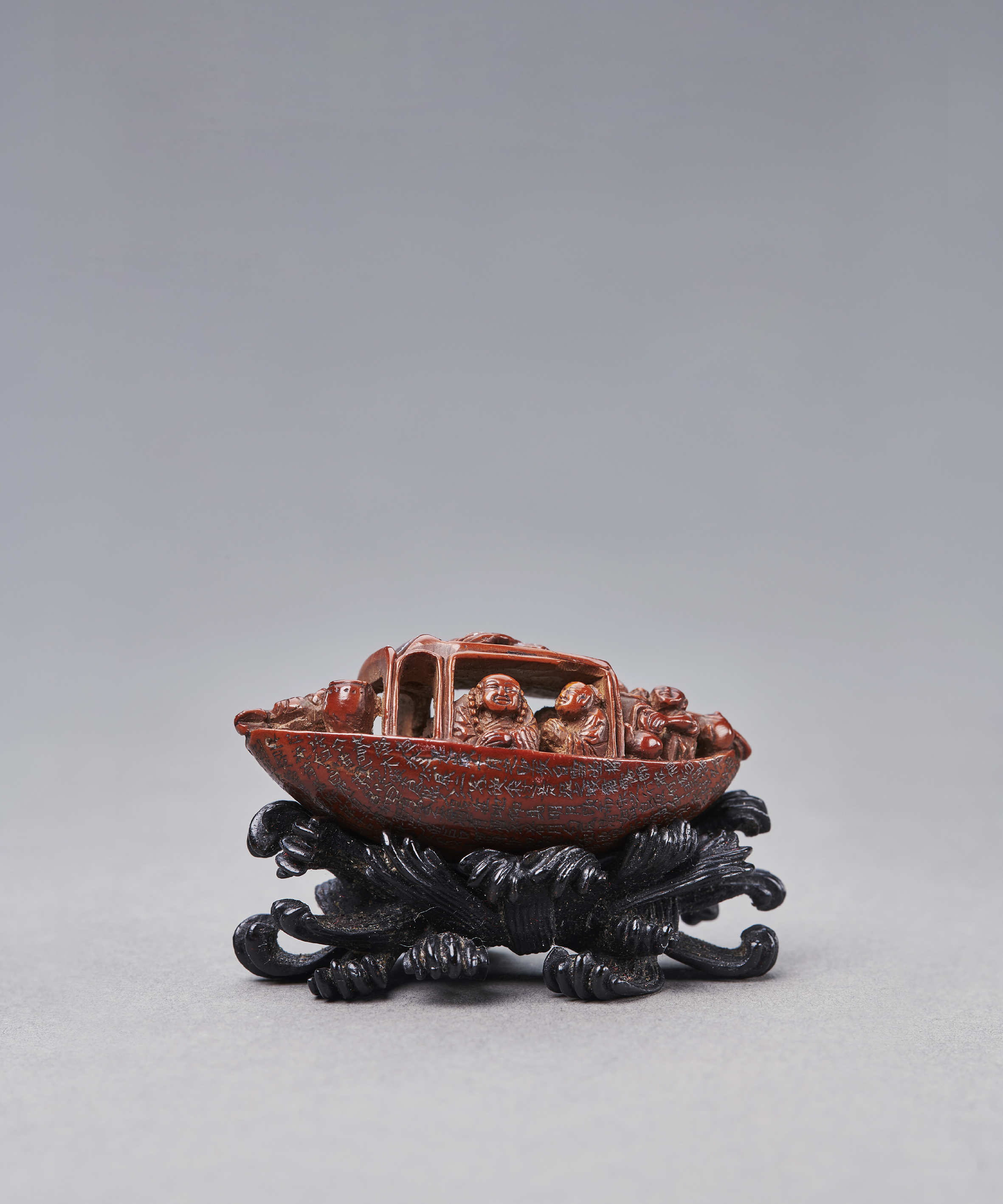 中国美術 核彫刻 赤壁賦 珍玩